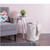17" White and Silver Round Paper Storage Bin - IMAGE 2