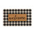 30" Black and White Check Welcome Doormat - IMAGE 1