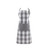 Buffalo Check Unisex Cotton Kitchen Chef Apron - 32" - Gray and White - IMAGE 1