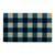 30" Blue and White Buffalo Checkered Rectangular Decorative Doormat - IMAGE 1