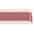 13" x 72" Red and White Dobby Striped Rectangular Table Runner - IMAGE 4