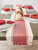 13" x 72" Red and White Dobby Striped Rectangular Table Runner - IMAGE 5