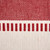 13" x 72" Red and White Dobby Striped Rectangular Table Runner