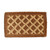 Brown Rectangular Handwoven Coir Doormat with Diamonds Design 30" x 18" - IMAGE 1