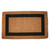 Brown and Black Rectangular Handwoven Coir Doormat with Single Border Design 48" x 24" - IMAGE 1
