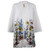 White and Yellow Summer Dreams Women's Adult 3/4 Sleeve Kimono - 2XL - IMAGE 1