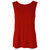 Tango Red Side Slit Tank Women's Adult Solid Top - Medium - IMAGE 1