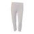 White Solid Women's Adult Stretchable Capri Leggings - Medium - IMAGE 1
