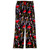 Women's Jingle Ladies Printed Fabric Adult Holiday Pajama Pant Black - Large - IMAGE 1