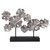 26.25" Silver and Matte Black Contemporary Lotus Sculpture - IMAGE 1