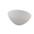 9.75" Alabaster White Matte Finish Glass Serve Bowl Medium - IMAGE 1