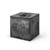 7.85" Black Square 4-Wick Solid Pillar Candle - IMAGE 1