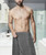 20" x 54" Gray Shower Wrap For Men - IMAGE 4