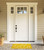 30" Yellow and Off-White Rectangular Durable and Non-Slip Doormat with "Yellow Hello" Design - IMAGE 2