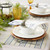 Woven Striped Placemats - 13" - Tan and Blue - Set of 6 - IMAGE 4