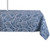 84" Zippered Outdoor Tablecloth with Printed Blue Paisley Design - IMAGE 1