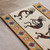 Kokopelli Woven Cotton Table Runner - 72" - Beige and Black - IMAGE 6