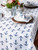 Anchors Away Nautical Outdoor Tablecloth - 84" - White and Nautical Blue - IMAGE 5