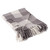 4' x 5' Gray and White Rectangular Home Essentials Plaid Woven Throw - IMAGE 1