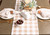 72" Fringed Table Runner with Stone Brown Checkered Design - IMAGE 4
