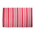 4' x 6' Magenta Pink And White Rectangular Striped Outdoor Rug - IMAGE 1