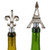 Set of 2 Silver and Black Eiffel Tower and Fleur Del Lis Bottle Stoppers - IMAGE 3