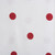 Set of 4 White and Red Polka Dot Napkin, 18" - IMAGE 3