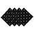 Set of 4 Black and White Polka Dot Napkin, 18" - IMAGE 1