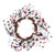 21" Blue, Red, and White 4th of July Artificial Round Wreath - IMAGE 1