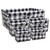 Set of 5 Vintage Chicken Wire Baskets With Black And White Check Basket Liners 18" - IMAGE 1