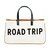 21" White Canvas Tote Bag with "Road Trip " Design - IMAGE 1