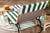 82" Green and White Striped Rectangular Lounge Chair Beach Towel - IMAGE 5