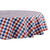 70" Round Red, White and Blue Americana Checkered Vinyl Tablecloth - IMAGE 2