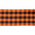 Buffalo Check Halloween Cotton Table Runner - 108" - Orange and Black - IMAGE 3