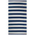 4' x 6' Navy Blue and White Rectangular Home Essentials Striped Outdoor Rug - IMAGE 1