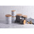 Marble Ceramic Kitchen Storage Canisters - 5.5" - White and Brown - Set of 3 - IMAGE 4
