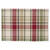 Rectangular Plaid Cotton Placemats - 19" - Beige and Red - Set of 6 - IMAGE 2