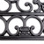 18" x 30" Black Rectangular Natural Rubber Wrought Iron Doormat - IMAGE 3