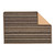 20" x 30" Brown, Beige, and Black Rectangular Multi-Stripe Nylon Rug - IMAGE 2