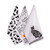 Black Cat Kitchen Dishtowels - 28" - Black and White - Set of 3 - IMAGE 1