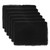 Set of 6 Black Rectangular Placemat 19" - IMAGE 1