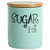 Set of 3 Aqua Blue and Beige Coffee Sugar Tea Named Canisters 11.75" - IMAGE 3