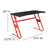 51" Red and Black Gaming Set Reclining Chair With Desk - IMAGE 5