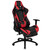 Set of 2 Red and Black Video Game Desk with Footrest Reclining Chair 51.5" - IMAGE 2