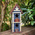 12.6" Distressed Finish Wooden Birdhouse