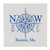 12" White Square Canvas in Wooden Frame with Longitude & Latitude ...
