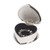 2.5" Gray and Silver Unique Heart-Shaped Jewelry Box with Mirror Cover - IMAGE 2
