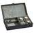 12" X 6.75" Black And Gray Leather Jewelry Box - IMAGE 3