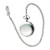 1.75" Silver Hinged Pocket Watch with Chain - IMAGE 2