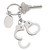 1" Handcuff Design Stainless Steel Key Chain - IMAGE 2
